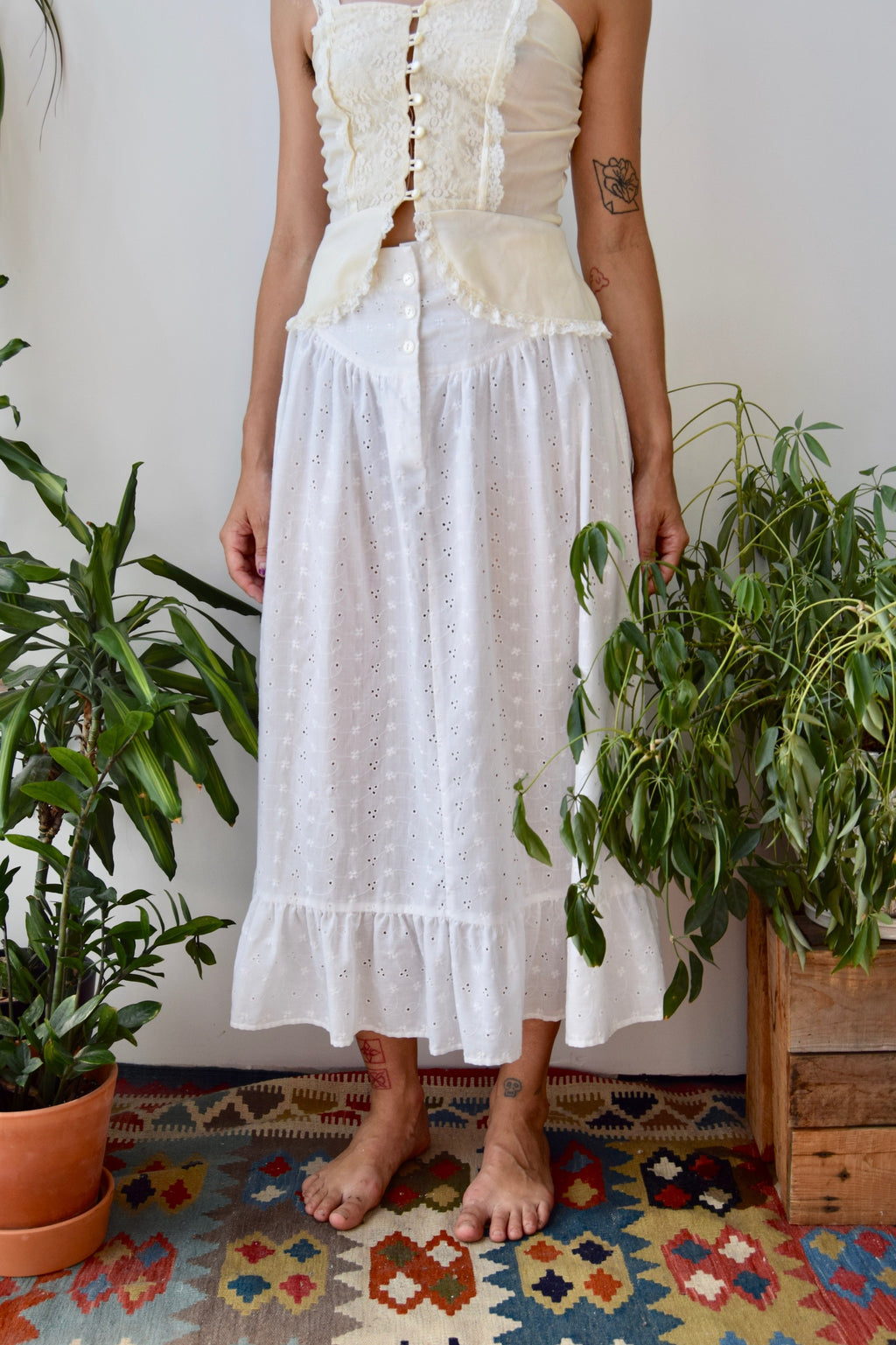 Eyelet Summer Skirt