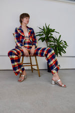 Seventies Plaid Seersucker Suit