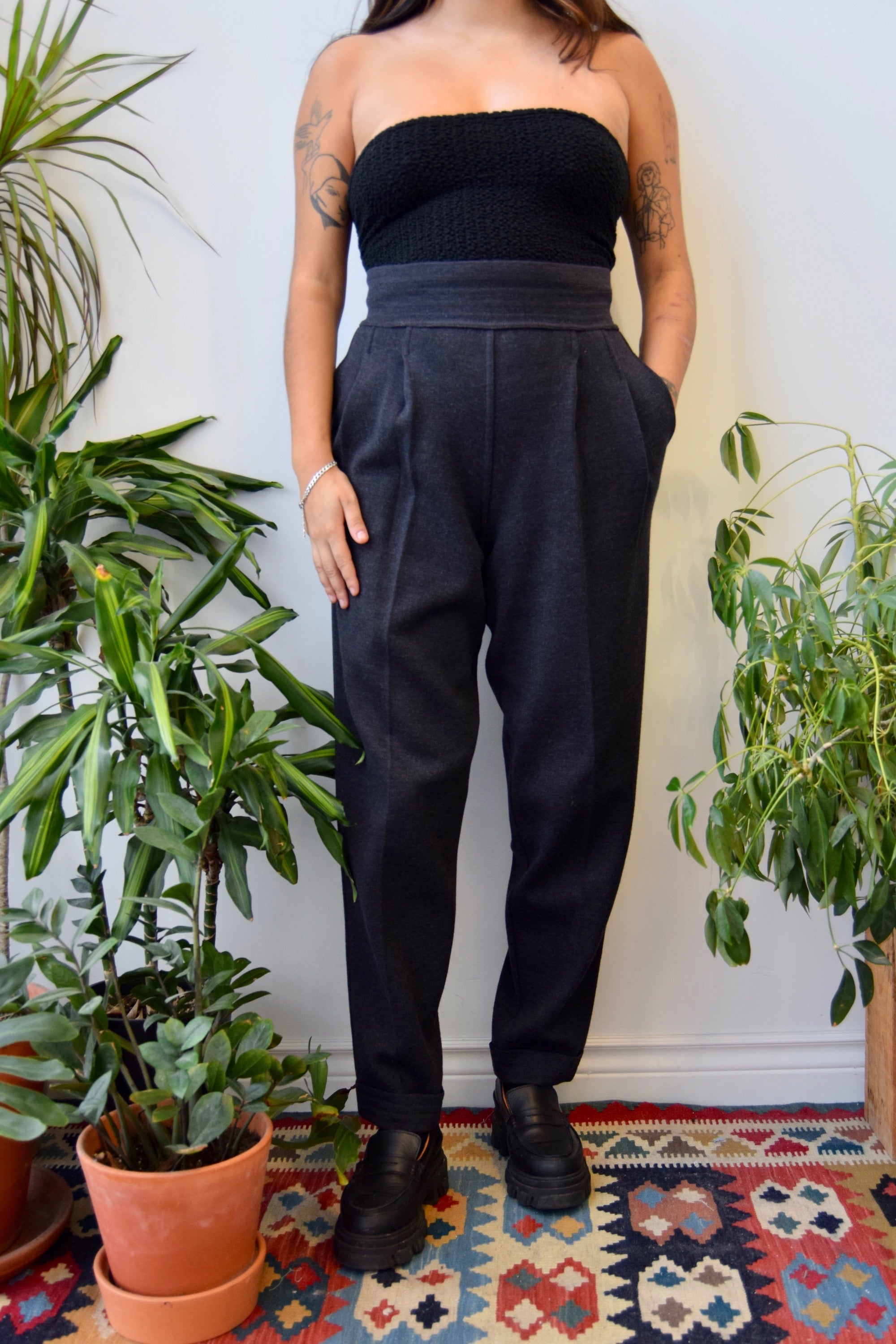 Designer Wool Trousers