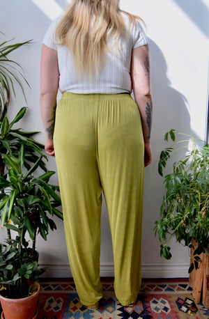 Slinky Chartreuse Lounge Pants