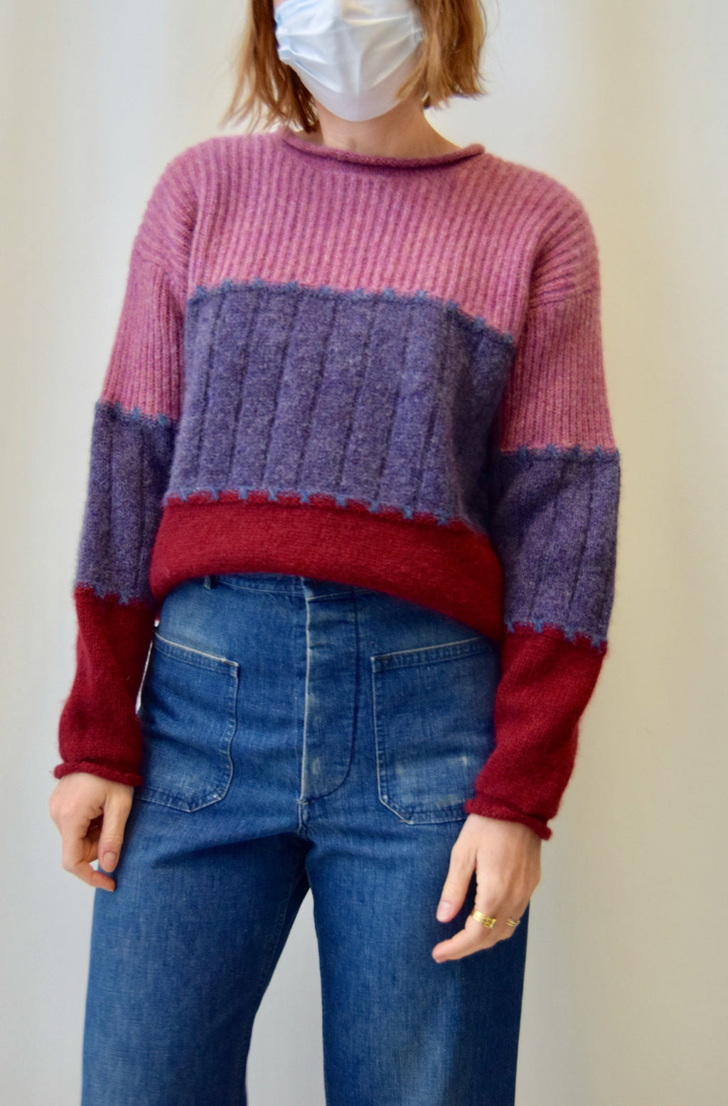 Colour Block Cozy Sweater
