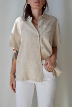 Wheat Linen Blend Top