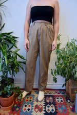 Flannel Gingham Trousers