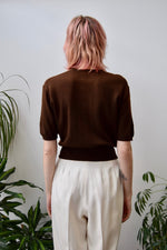 Chocolate Brown Jantzen Knit