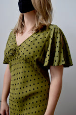 Rayon Polka Dot Dress