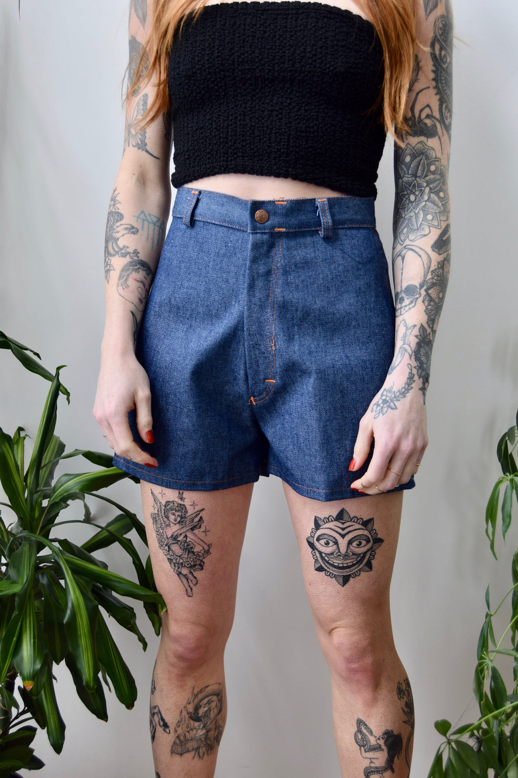 Seventies High Waisted "Lean Jeans" Shorts