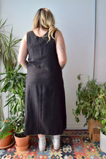 Black Linen Tank Markey Dress