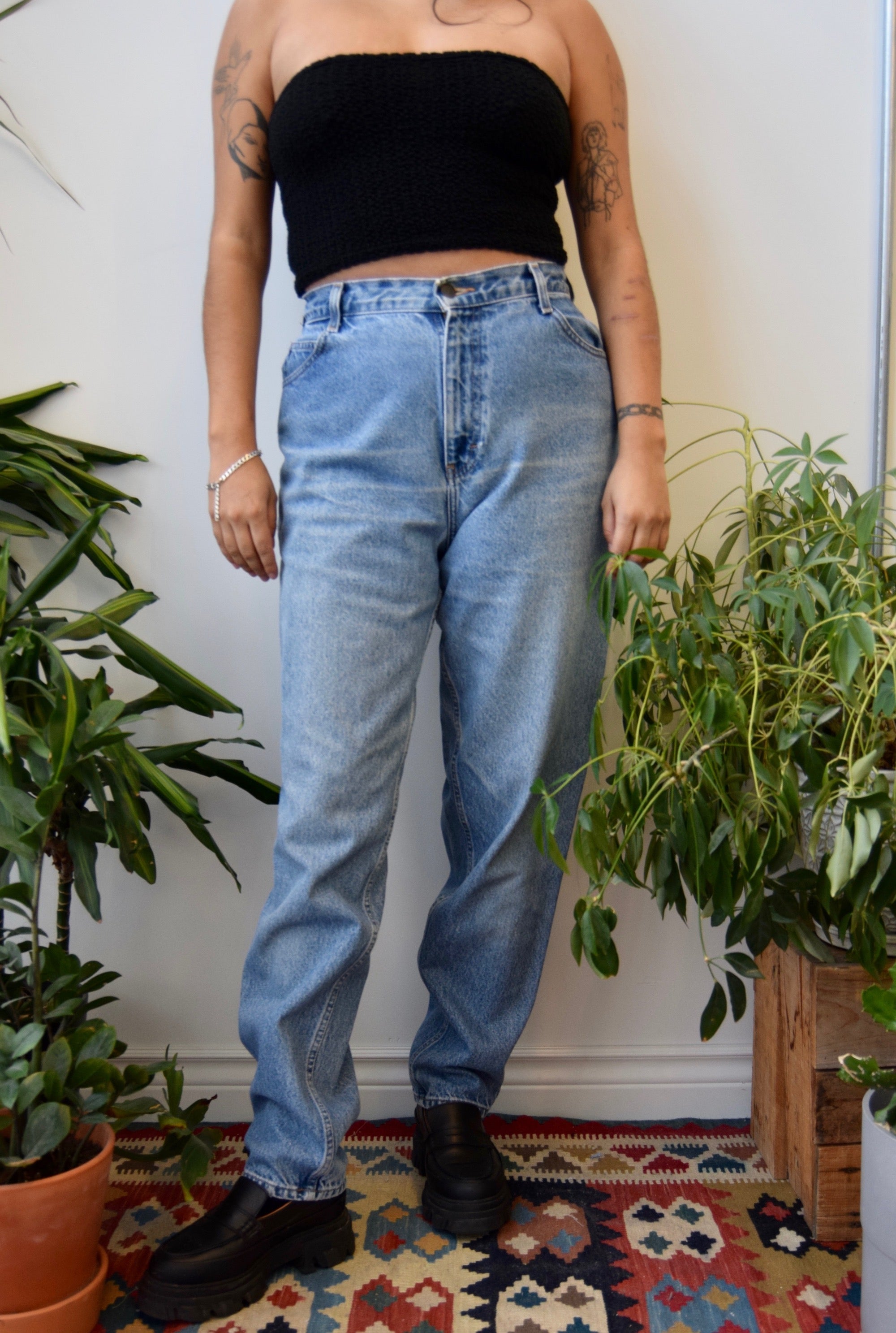 Tapered "Gitano" High Waist Jeans