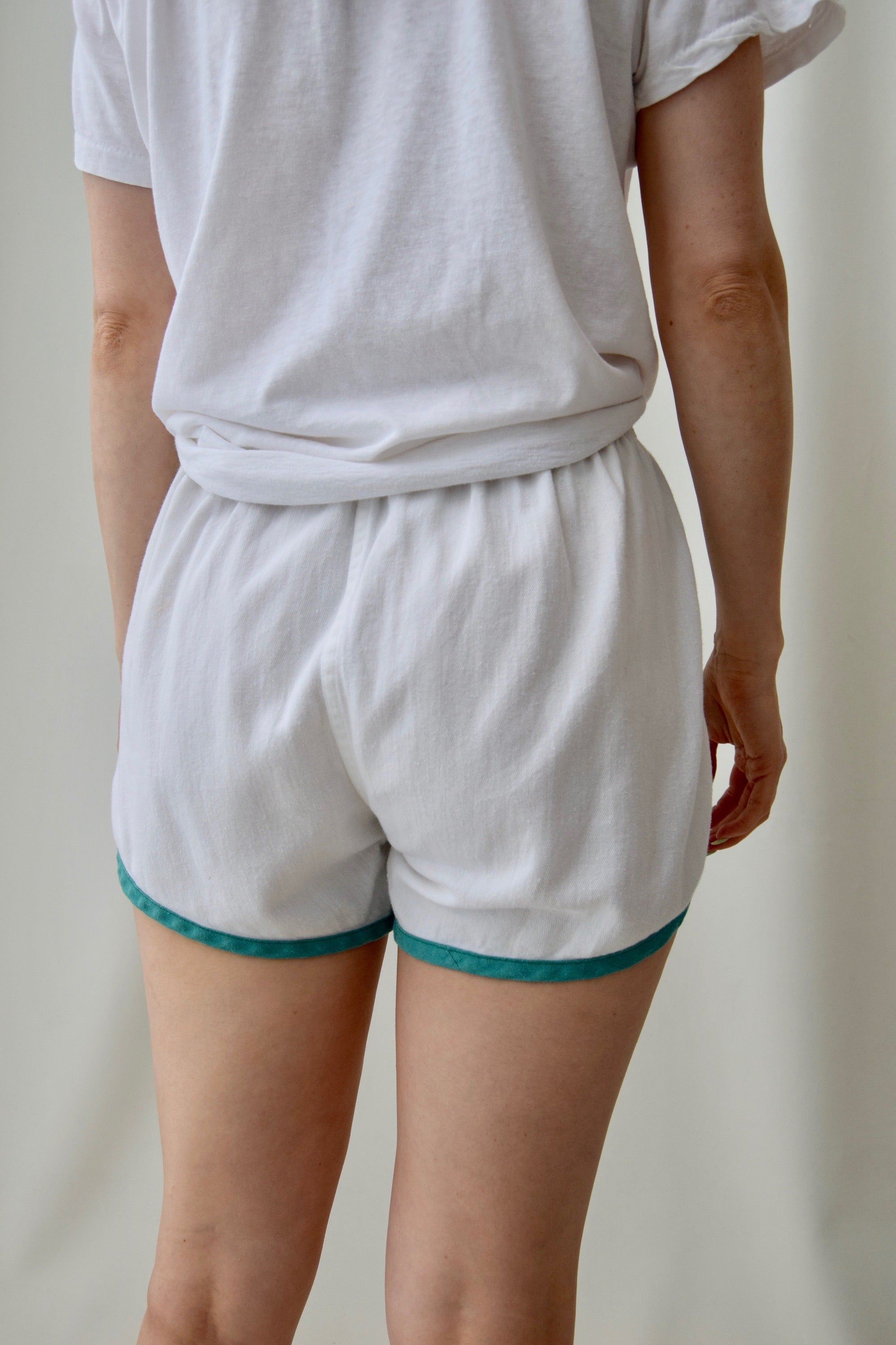 White Vintage Sport Shorts