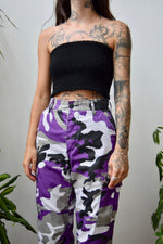 Purple Cargo Army Pants