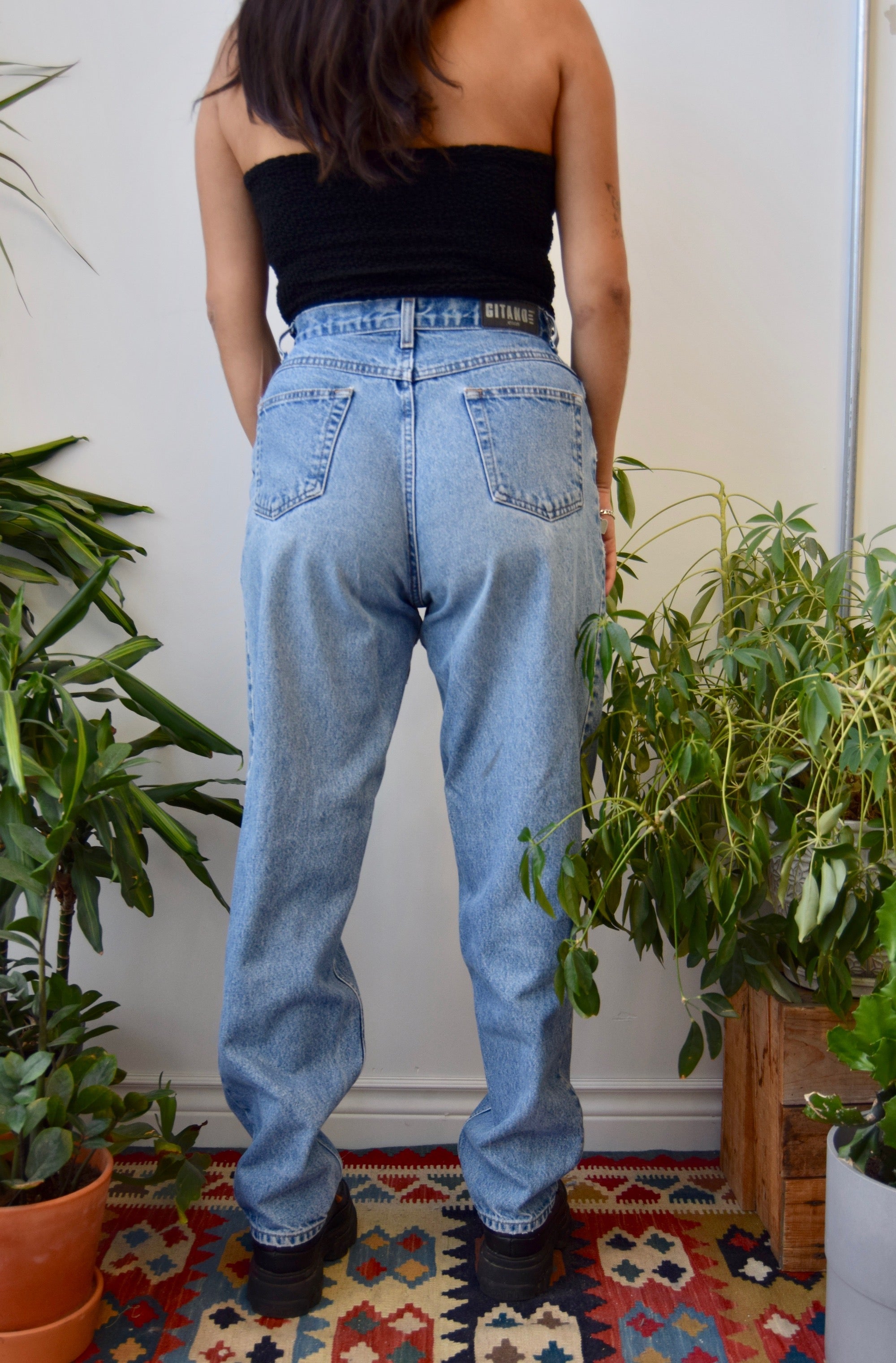 Tapered "Gitano" High Waist Jeans