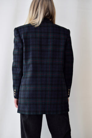 Jones & Co Plaid Blazer