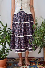 Tiered Floral Skirt