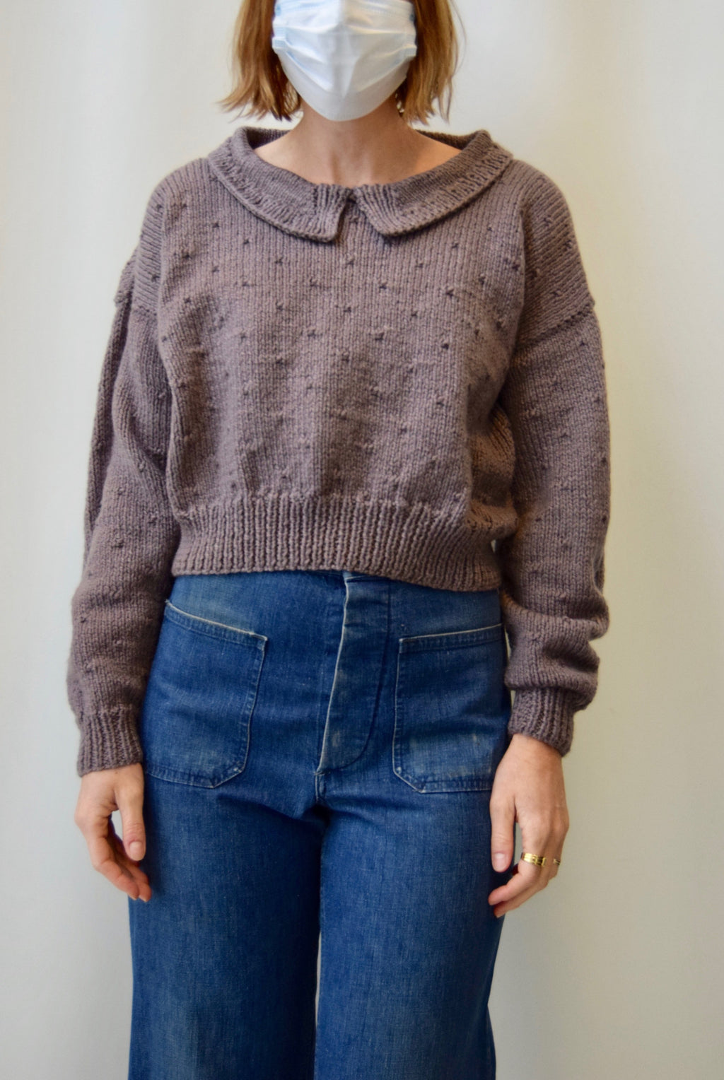 Sweet Taupe Cropped Sweater