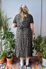 Nineties Floral Crinkle Dress