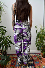 Purple Cargo Army Pants