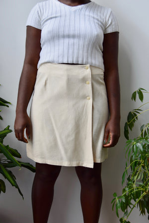 Raw Silk Skort