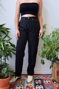 Classic Tapered Black Jeans