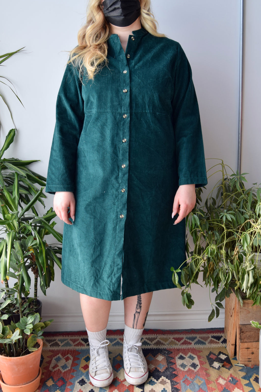 Evergreen Cord Dress