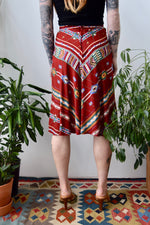 Vintage Rayon "Rose Hips" Skirt