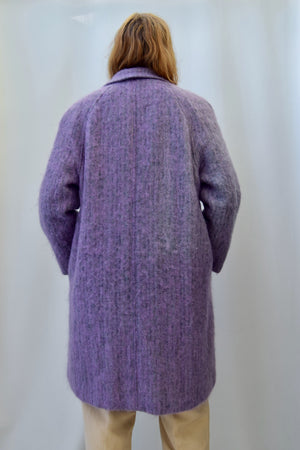 Heathered Lilac Mohair Coat