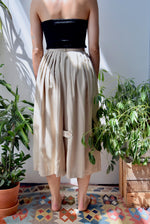 Eighties Pleated Rayon Skirt