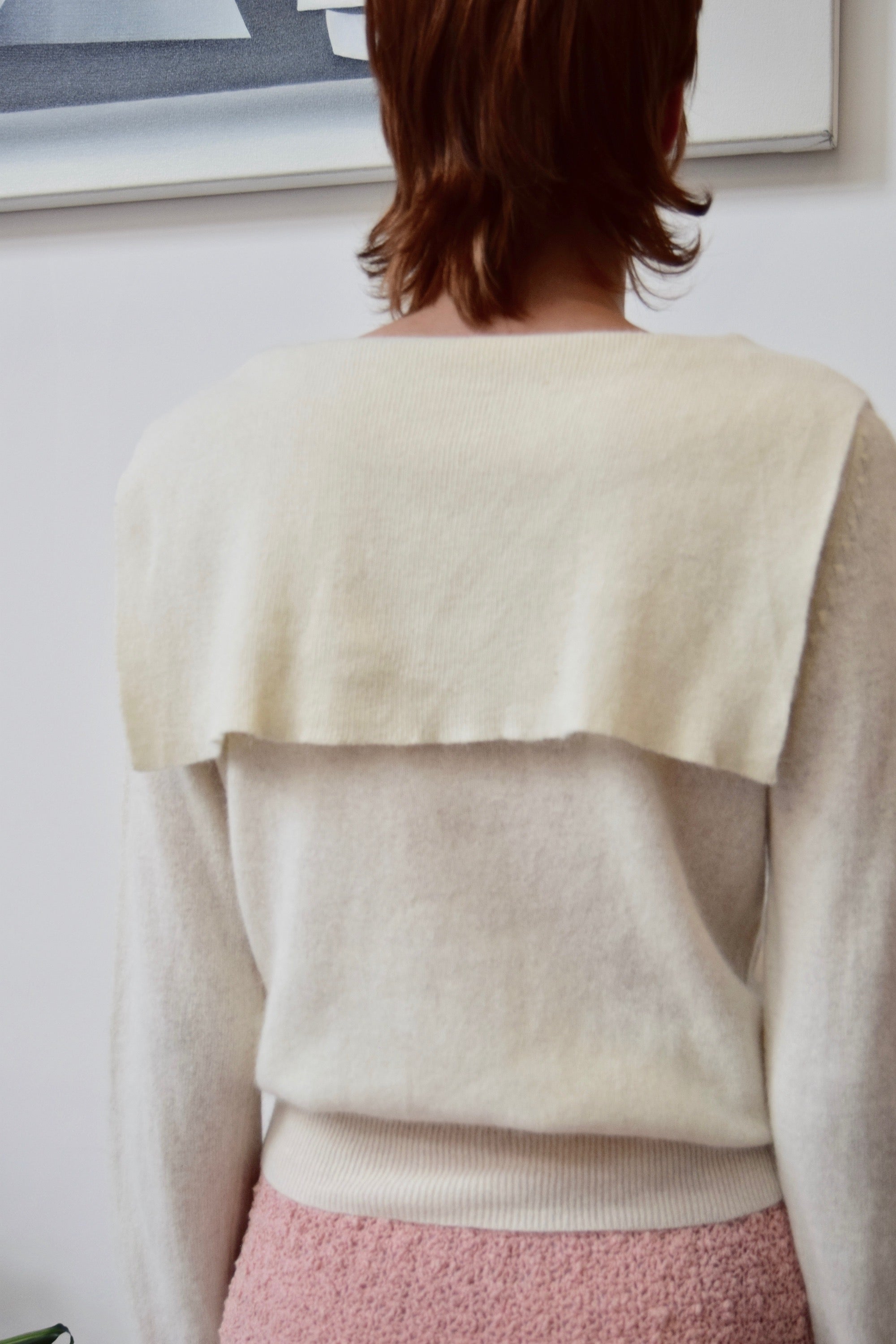 Ivory Lambswool Sailor Sweater