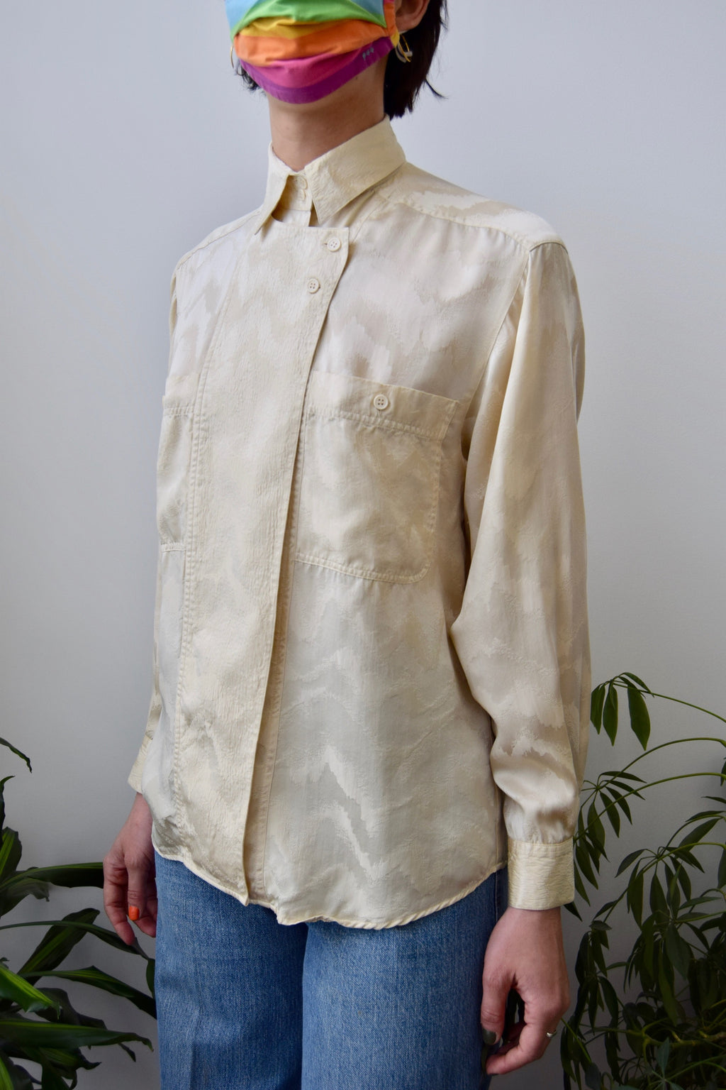 Porcelain Woodgrain Silk Top