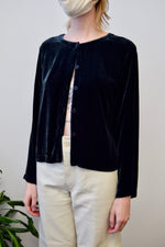 Midnight Eileen Fisher Velvet Top