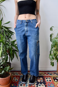 Zipper Cargo Jeans