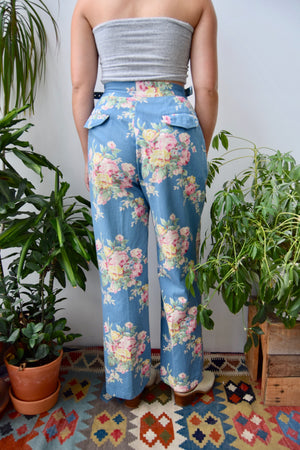Ralph Lauren Floral Cross Buckle Pants