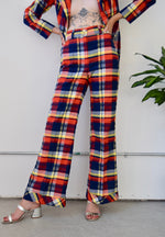 Seventies Plaid Seersucker Suit