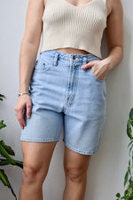 Light Wash Blue Jean Shorts