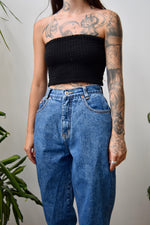 Stone Wash Mom Jeans