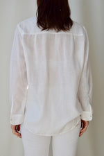 Semi Sheer Linen Top