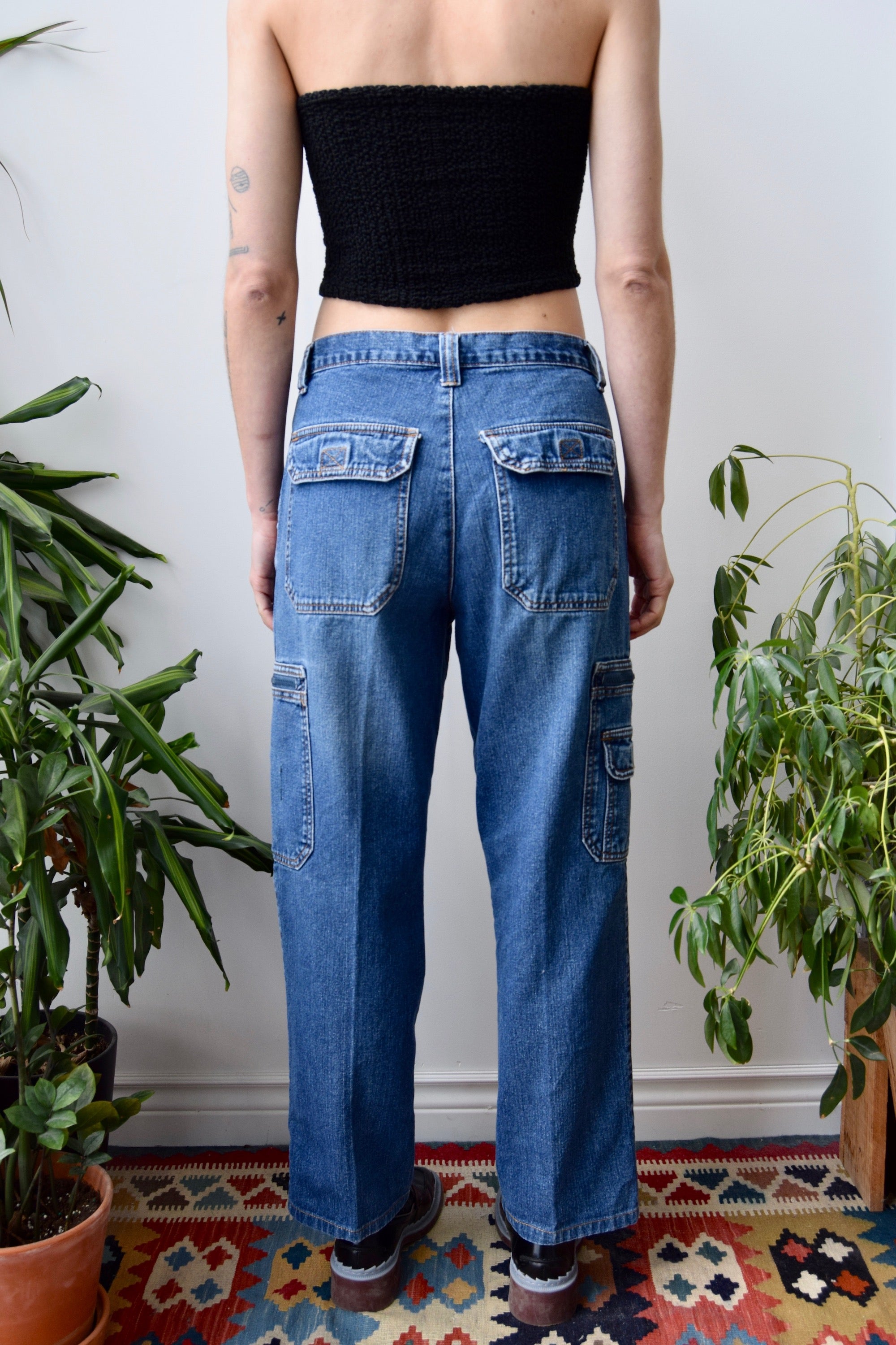 Zipper Cargo Jeans