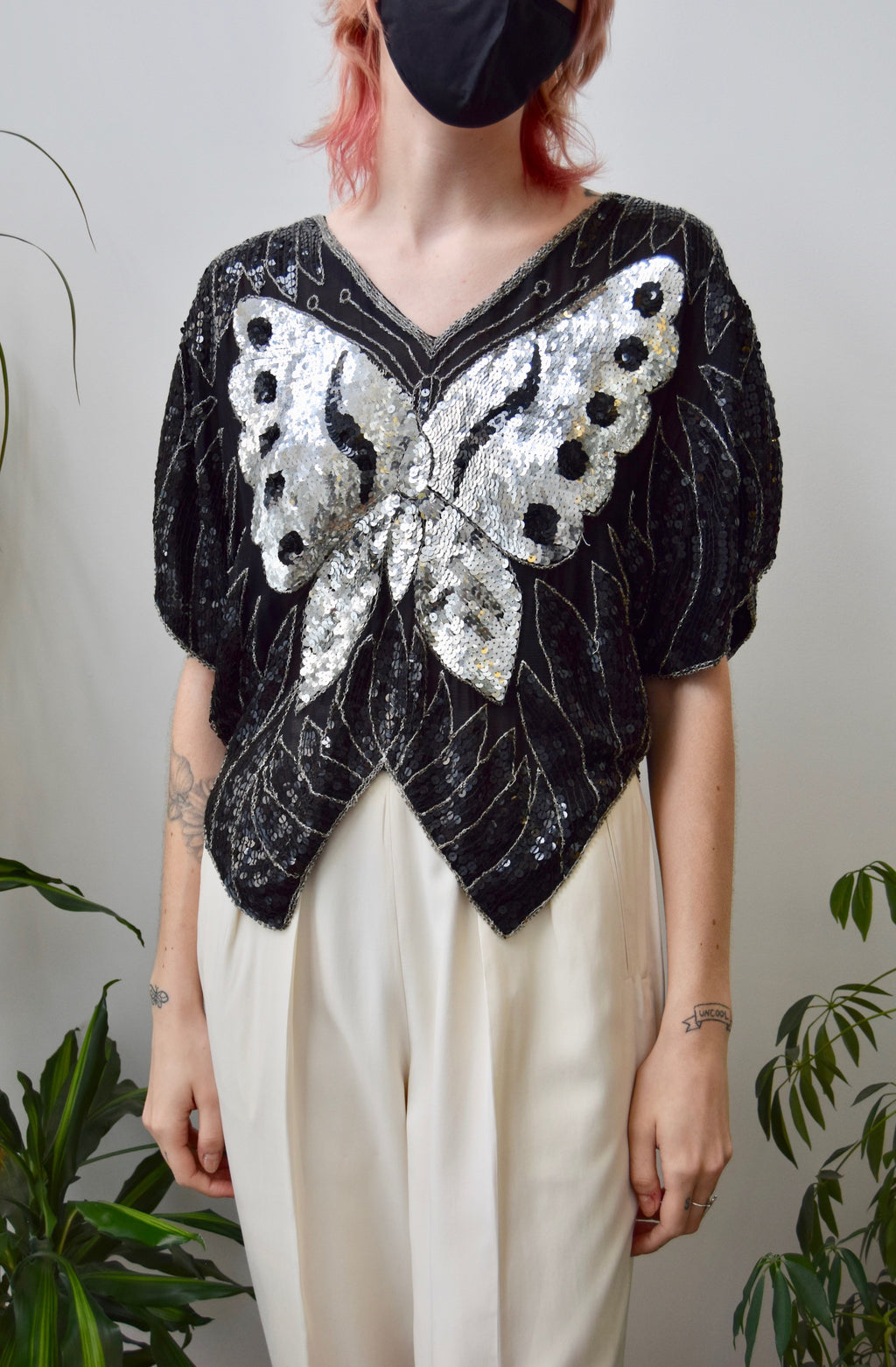 Sequin Butterfly Top