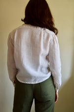 Vintage Ralph Lauren Linen Pleated Blouse