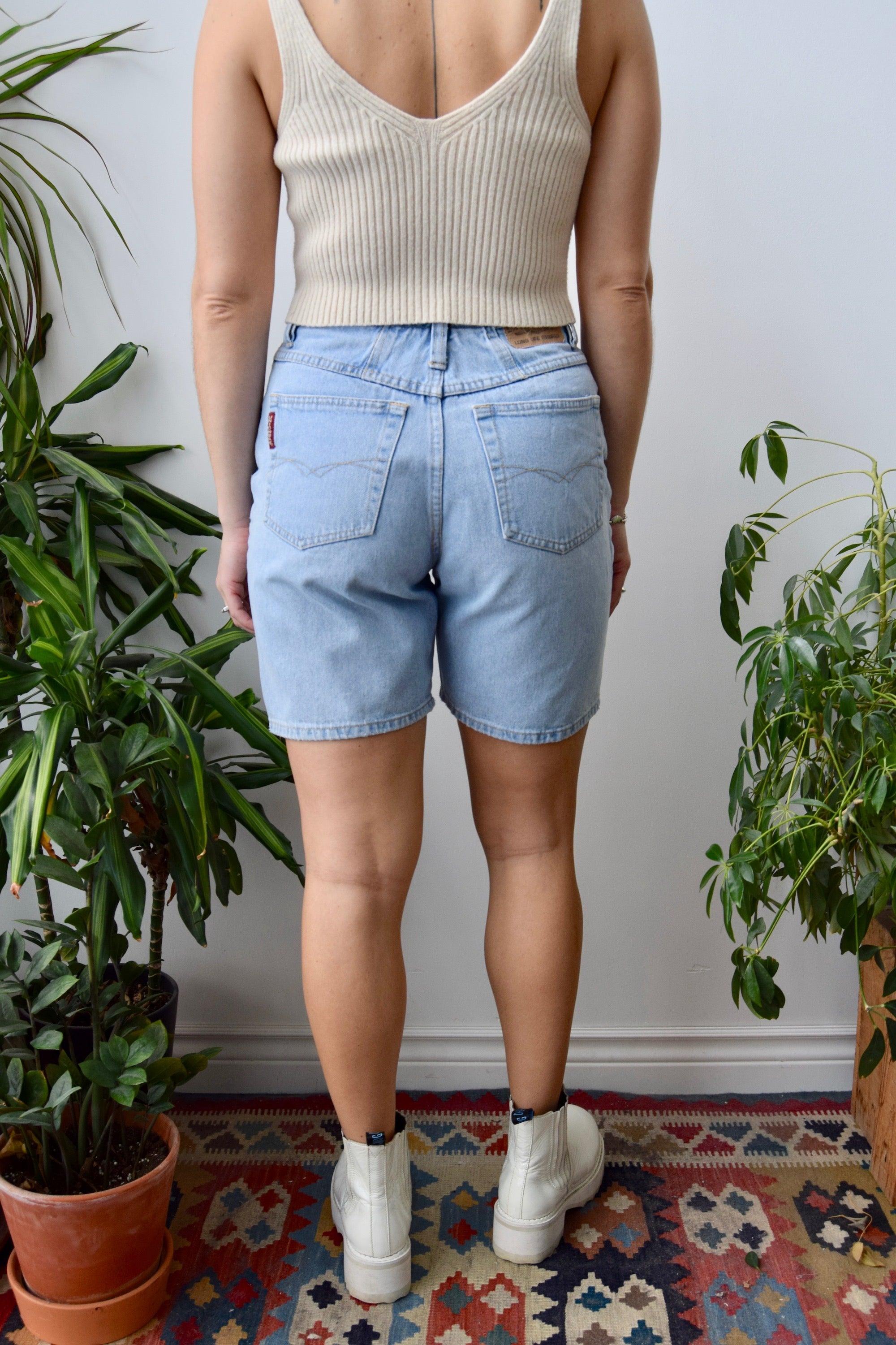 Light Wash Blue Jean Shorts