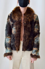 Multi Colour Fur Jacket