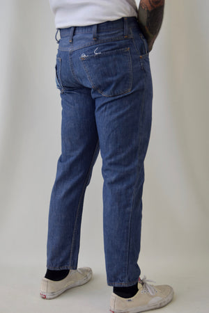 Vintage Dark Wash Montgomery Ward Talon Zip Jeans