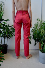 Lipstick Red Wrangler Jeans