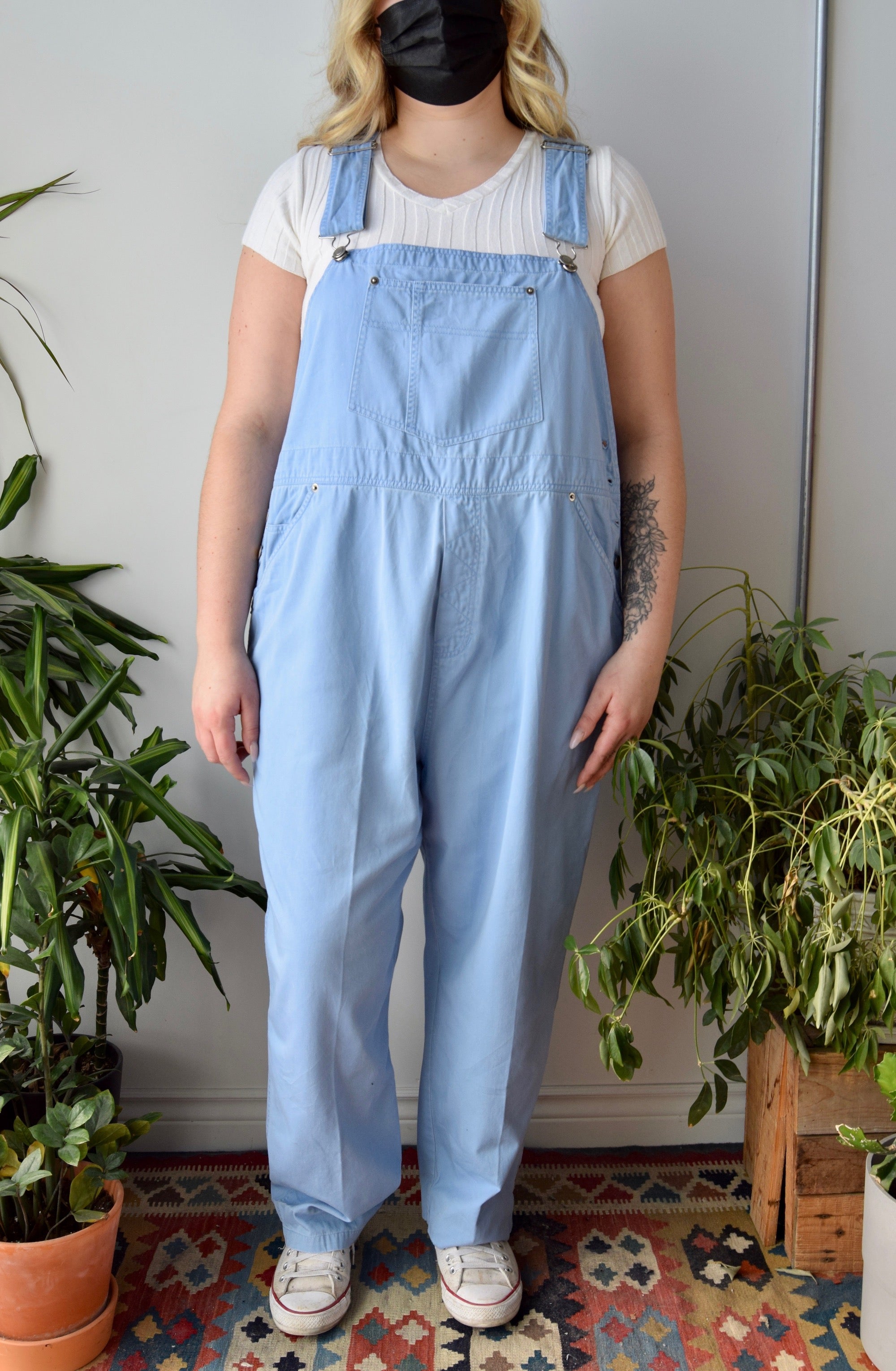 Powder Blue Overalls