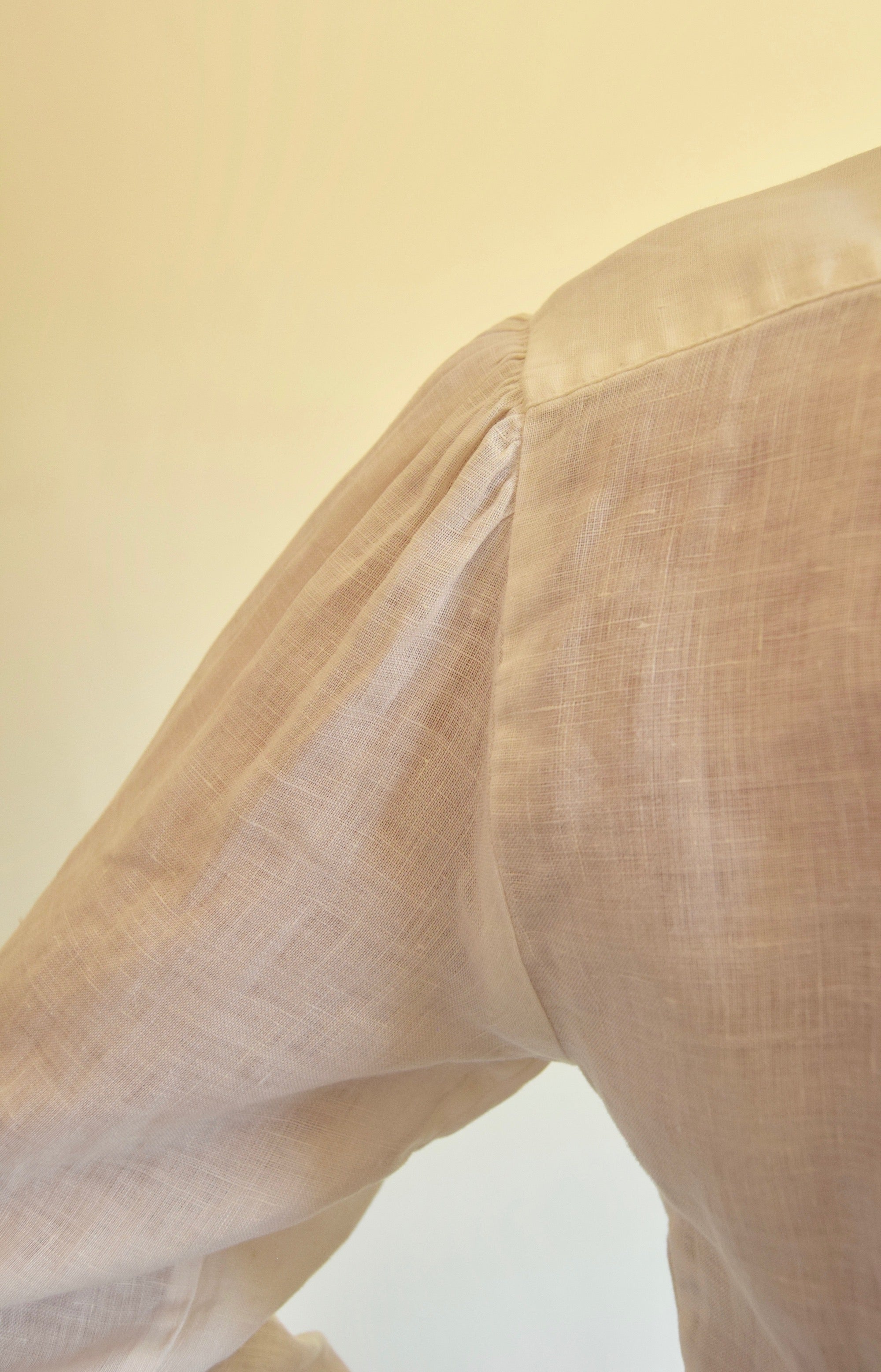 Vintage Ralph Lauren Linen Pleated Blouse