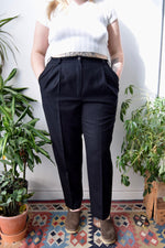 Classic Black Wool Trousers