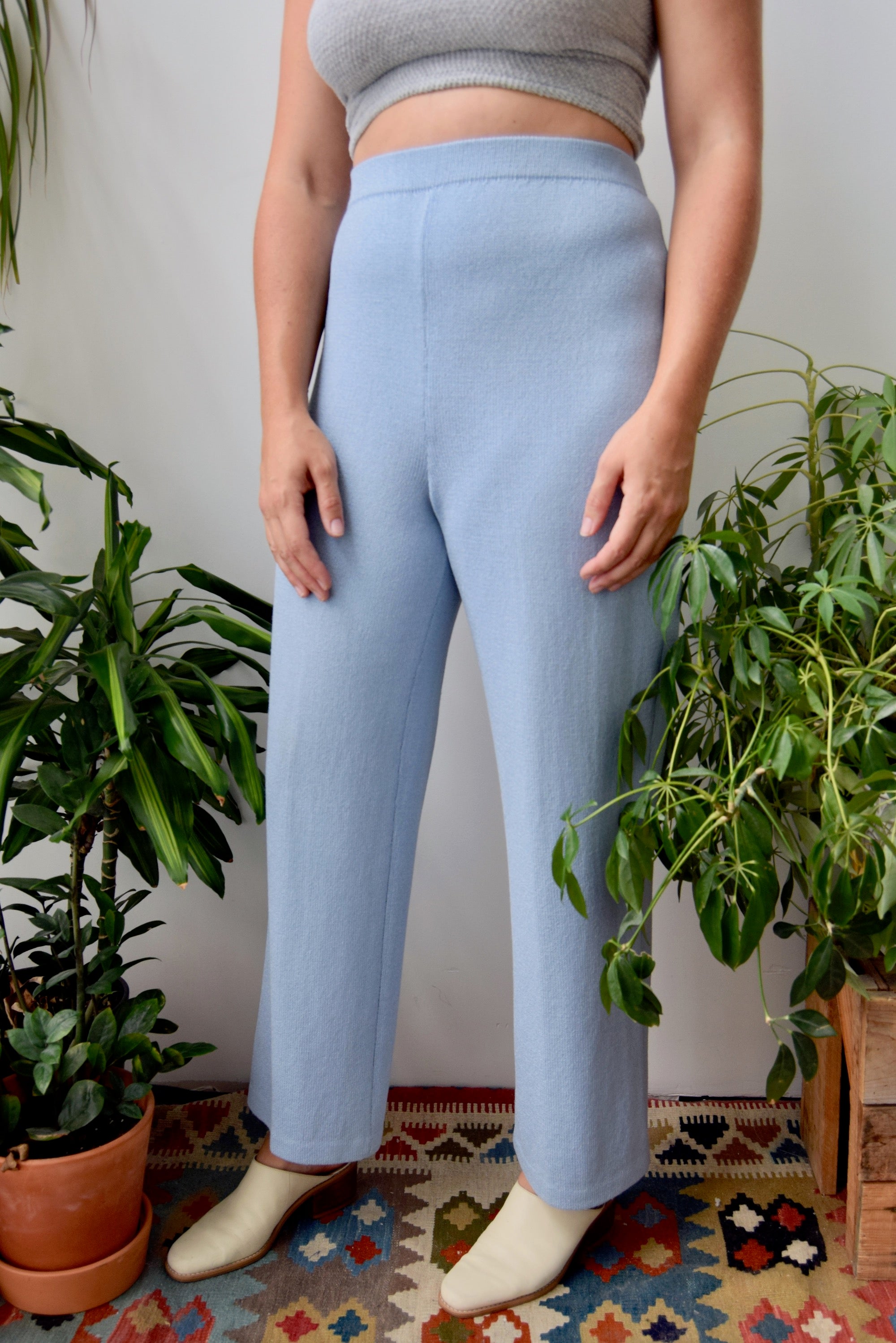 Baby Blue Knit Pants – Community Thrift and Vintage