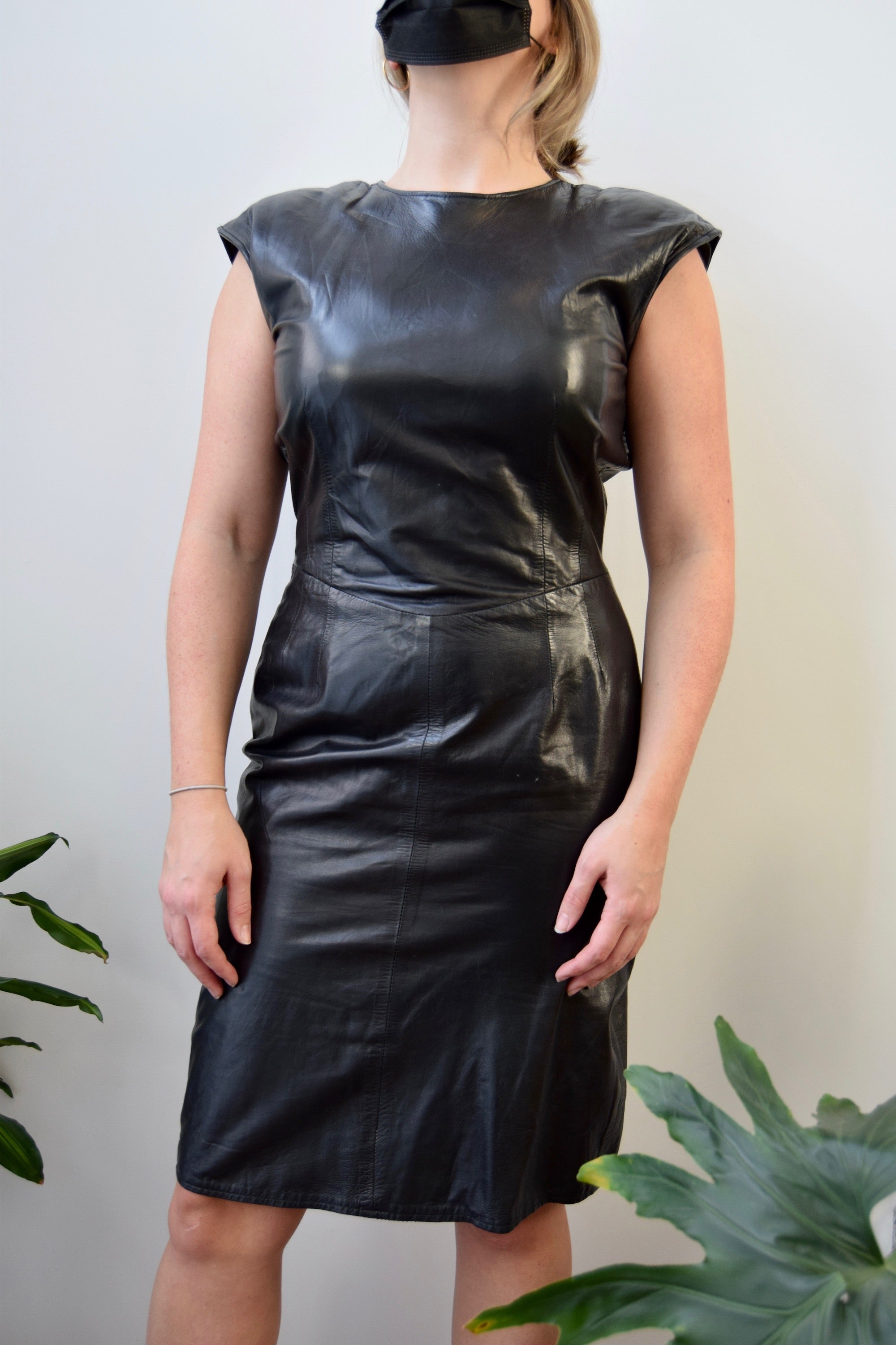 Black Supple Leather Dress