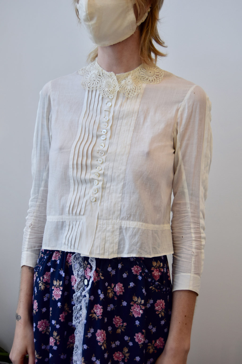 Antique Lace Collar Top