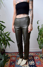 Leather Cigarette Pants
