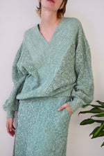 Seventies Seafoam Linen & Cotton Knit Set